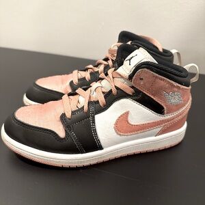 Nike Jordan’s rose gold, black and white.